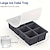 cheap Ice Cube Tray-Large Ice Cube Tray for Whiskey Big Square Ice Cube Maker for Cocktail - 2Pack Silicone Old Fashioned Ice Cube Trays 2inch Huge Cubed Ice Trays for Whisky