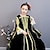 billige Historiske kostymer og vintagekostymer-Gotisk Rokoko Vintage Inspirert Kostymer i middelalderstil Kjoler Party-kostyme Maskerade Prinsesse Shakespeare Jente Ballkjole Halloween Fest Bursdag Ferie Kjole