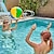 cheap HawaiianSummer Party-1pc Beach Balls - Large Rainbow Beach Ball Inflatable Pool Toys for Party Supplies Decorations Adults Kids Birthday Luau Summer Beach Water Games Beachball Party Favors