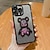 cheap iPhone Cases-Phone Case For iPhone 15 Pro Max Plus iPhone 14 13 12 11 Pro Max Plus Back Cover Bling Glitter Shiny Shockproof Bear TPU