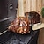 cheap Kitchen Utensils &amp; Gadgets-1pc Grill Bbq Rib Rack Holder Steak Barbecue Stand Roast Holder Toast Rack Fish Skewers Outdoor Barbecue Rack Picnic Rack Rib Stand Outdoor Bbq Stainless Steel Lamb Chops Beef Ribs