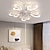 cheap Ceiling Fan Lights-Ceiling Fan with Lights 65cm Dimmable LED 3 Color 6 Speeds Timing Reversible Blades with Remote Control, Household Fan Chandelier, indoor Low Profile Flush Mount Ceiling Fan