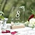 cheap Sculptures-Transparent PVC Erasable Tabletop Decorative Number Signs - Simple and Creative, Changeable for Various Uses, Ideal for Wedding Parties, Celebrations, Table Decorations, and Instructional Signage