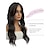 billige Pandehår-hårtopper til kvinder 20 tommer lang bølget krøllet hår top mørkeste brune klips i syntetiske wiglets hårstykker til kvinder