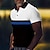 cheap Classic Polo-Men&#039;s Golf Shirt Golf Polo Work Casual Lapel Short Sleeve Basic Modern Plain Button Spring &amp; Summer Regular Fit Blue Orange Green Golf Shirt