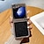 olcso Samsung-tokok-telefon Ügy Kompatibilitás Samsung Galaxy Z Flip 5 Fekete tok Bling Glitter Shiny Ütésálló PC