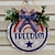 cheap Event &amp; Party Supplies-Welcome Guests with Patriotic Pride: Independence Day Welcome Sign - American Wooden Door Plaque with Flag-themed Wreath Hanging, Perfect for Celebrating the Fourth of July in Style