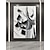 preiswerte Abstrakte Gemälde-Palettenmesser abstraktes Gemälde groß weiß schwarz 3D Strukturgemälde handgemalt Acrylgemälde minimalistische Wandkunst für Wohnzimmer Rahmen fertig zum Aufhängen