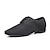 cheap Latin Shoes-Men&#039;s Latin Dance Shoes Modern Dance Shoes Dance Shoes Prom Ballroom Dance Lace Up Party / Evening Mesh Thick Heel Closed Toe Lace-up Adults&#039; Black
