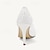 abordables Chaussures de mariée-Femme Chaussures de mariage Maille Chaussures de mariée Dentelle Talon Aiguille Bout ouvert Satin Noir Blanche Ivoire