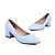 voordelige Dameshakken-Dames Hoge hakken Witte schoenen Dagelijks Blokhak Gesloten teen  minimalisme PU Leegloper Zwart Wit Geel