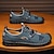 ieftine Sandale Bărbați-Bărbați Sandale Retro Plimbare Casual Zilnic Piele Comfortabil Cizme / Cizme la Gleznă Loafer Negru Albastru Trifoi Primăvară Toamnă