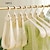 cheap Clothing Rack Storage-10-Pack Folding Clothes Hangers - Multi-functional for Home, Balcony, Travel, Business Trips; Portable Storage, Wide Shoulder, Traceless, Clothes Drying Rack