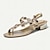 ieftine Pantofi de Mireasă-Pentru femei pantofi de nunta Sandale Petrecere Toc Drept Elegant Boemia Epocă Piele microbiană Negru Mov Auriu