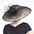 billiga Partyhatt-hattar lin bowler / cloche hatt solhatt sinamay hatt bröllop tefest elegant bröllop med spets sida tyll huvudbonad huvudbonad