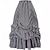 cheap Historical &amp; Vintage Costumes-Punk &amp; Gothic Medieval Renaissance Steampunk Skirt Cosplay Costume Maxi Skirt Women&#039;s Ruffle Halloween Carnival Casual Daily Skirt
