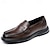 billige Slip-ons og loafers til herrer-penny loafers for menn og slip-ons vintage comfort walking casual business loafers svart brun vår