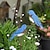 billige dekorative havepæle-bring din have til live med disse udsøgte fuglehængende ornamenter i metaljernkunst - perfekt til at tilføje et strejf af kreativitet og charme til dit udendørsrum