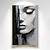 ieftine Picturi cu Oameni-pictură de artă pe pânză figura de femeie abstractă pictată manual figura alb-negru artă de perete imagine decor acasă fata fetei camera fetei decor acasă cadru întins gata de agățat