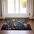 preiswerte Fußmatten-Vintage Blumen Fußmatte Küchenmatte Bodenmatte rutschfester Bereich Teppich ölfester Teppich Indoor Outdoor Matte Schlafzimmer Dekor Badezimmermatte Eingangsbereich Eingangsteppich