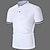tanie klasyczna koszulka polo-Męskie Koszulka polo Koszula golfowa Codzienny Święto Kołnierz stawiany Krótki rękaw Moda Podstawowy Równina Guzik Lato Regularny Ciemnobrązowy Ciemnoczerwony Czarny Biały Koszulka polo