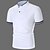 abordables Polo clásico para hombre-Hombre POLO Camisas de golf sin cuello Casual Festivos Escote Chino Manga Corta Moda Básico Plano Botón Verano Ajuste regular Marrón Oscuro Rojo Oscuro Negro Blanco POLO