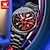 tanie Zegarki kwarcowe-nowe męskie zegarki marki Olevs świecące koło toczące się zegarek kwarcowy modny wodoodporny męski zegarek na rękę