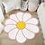 abordables alfombras de salón y dormitorio-Alfombras de área, alfombras con forma de flores, alfombras simples de flores grandes en 3d, alfombrillas lavables