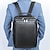 economico Zaini-Zaino da lavoro minimalista e alla moda in vera pelle, borsa per laptop da 15 pollici impermeabile e di grande capacità