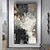 baratos Pinturas Abstratas-Pintura a óleo artesanal em tela, arte de parede, decoração abstrata moderna, preto e branco para decoração de casa, pintura sem moldura enrolada