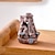 billige Skulpturer-3 stk harpiks skrivebordsdekorationshåndværk af en yoga-praktiserende elefant - håndmalet, ideel til yoga-entusiaster som et dekorativt bordpynt