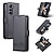 Недорогие Чехлы для Samsung-телефон Кейс для Назначение SSamsung Galaxy Z Fold 5 Z Fold 4 Z Fold 3 Кошелек для карт Полная защита тела Откидная подножка Разъем для карты Ретро ПК Кожа PU