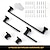 cheap Bathroom Accessory Set-5-Piece Bathroom Hardware Set Classic Wall Mounted Bathroom Accessories Set SUS304 Stainless Steel Towel Bar Sets 23.6 Towel Rack for Bathroom Towel Holder Set Black and Gold Brushed Nickel