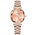 Недорогие Кварцевые часы-Новые брендовые женские часы со стальным ремнем, светящиеся модные кварцевые часы с двойным календарем, роскошные женские водонепроницаемые наручные часы с сотней темпераментов
