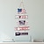 Недорогие События и вечеринки-Украшения ко Дню независимости: деревянные подвесные украшения с американским флагом, буквы США красного, синего цвета, ко Дню памяти / четвертому июля.