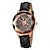 cheap Quartz Watches-SKMEI Women Quartz Watch Creative Fashion Casual Wristwatch Waterproof Decoration Leather Watch
