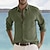 cheap Cotton Linen Shirt-Men&#039;s Shirt Linen Shirt Button Up Shirt Summer Shirt Beach Shirt Black White Blue Long Sleeve Plain Collar Spring &amp; Summer Casual Daily Clothing Apparel