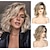 cheap Older Wigs-Curly Wavy Short Bob Wig With Bangs For Girls Women Daily Use Shoulder Length Side Part Synthetic Hair Replacement Wigs Natural Looking 12 inch