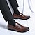 Недорогие Мужские слипоны и лоферы-мужские лоферы и слипоны, модельные туфли из искусственной кожи, деловые, британские, для джентльменов, для офиса и карьеры, удобные нескользящие лоферы, черные, коричневые, весна-осень