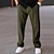 preiswerte Sweatpants-Herren Jogginghose Trainingshose Hose Hosen Kordelzug Elastische Taille Gerade geschnitten Glatt Komfort Sports Outdoor Täglich Modisch Brautkleider schlicht Armeegrün Schwarz Mikro-elastisch