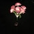 economico Illuminazione vialetto-ha condotto la luce solare 7 teste simulazione solare rosa fiore luce impermeabile luce del giardino 42 led simulazione fiore cortile esterno luce villa cortile parco prato passerella decorazione del