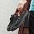 billiga Slip-ons och loafers till herrar-Herr Tofflor och Slip-Ons Kontor / Business Handgjorda skor Promenad Ledigt Dagligen Läder Andningsfunktion Bekväm Slip-on Mörkröd Svart Gul Vår Höst