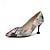 preiswerte Absatzschuhe für Damen-Damen Absätze Schuhe bedrucken Täglich Tarnfarben Stöckelabsatz Spitze Zehe Elegant Vintage PU Halbschuhe Schwarz Weiß Rot