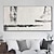 billiga Abstrakta målningar-vit horisontell väggkonst handmålad abstrakt beige konst svart texturerad konst svart vit målning minimalistisk canvaskonst 3d texturerad canvaskonst väggdekoration