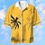 preiswerte Herren Hawaiihemd-Kokosnuss Modisch Hawaiianisch Designer Herren Hawaiihemd Sommerhemd Camp-Shirt Grafik-Shirt Outdoor Strasse Casual Sommer Frühling Kubanisches Halsband Kurzarm Weiß Gelb Orange S M L Hemd