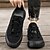 Χαμηλού Κόστους Ανδρικά Sneakers-Ανδρικά Οξφόρδη Ρετρό Περπάτημα Καθημερινό Καθημερινά Δέρμα Άνετο Μποτίνια Μοκασίνια Μαύρο Χακί Γκρίζο Άνοιξη Φθινόπωρο