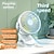 abordables Ventilateurs-Ventilateur à pince portable, chargement usb, mini, silencieux, pour bureau d&#039;été, vent