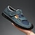cheap Men&#039;s Sandals-Men&#039;s Sandals Retro Walking Casual Daily Leather Comfortable Booties / Ankle Boots Loafer Black Blue Green Spring Fall