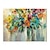 cheap Floral/Botanical Paintings-Handmade Oil Painting Canvas Wall Art Decoration Modern Abstract Flowers Plants for Living Room Home Decor Rolled Frameless Unstretched Painting