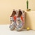 Χαμηλού Κόστους Παπούτσια γραφικών εκτύπωσης-Γυναικεία Αθλητικά Παπούτσια Χωρίς Τακούνι Slip-Ons Παπούτσια εκτύπωσης Πάνινα παπούτσια Καθημερινά Διακοπές Ταξίδια Φλοράλ Επίπεδο Τακούνι Διακοπές Καθημερινό Ανατομικό Περπάτημα Πανί Μοκασίνια